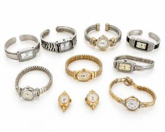 27 VintageGruenTimexLadiesWatchCollectionLot