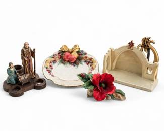 13 FitzFloydChristmasDcorCollection4Pieces