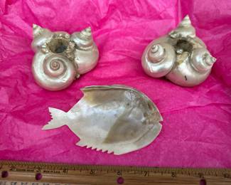 Mother of Pearl and Pearlescent Sea-Shell Decorations