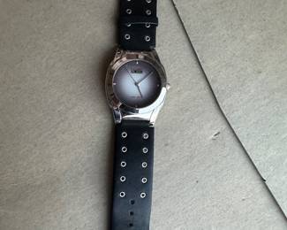 Figaro Milano Silver Tone Minimalist Quartz Watch