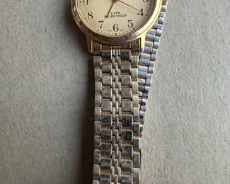 Philip Persio 3 ATM Water Proof Gold Tone Quartz Watch