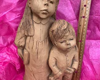Austin Prod Inc Children Terracotta Figurine