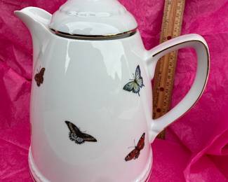  Fabrique Butterfly Motif Coffee/Tea Pot