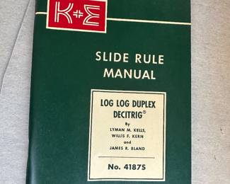 Keuffel & Esser Slide Rule Manual $8.00