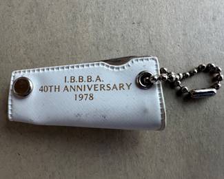 I.B.B.B.A. 40th Anniversary 1978 Souvenir Keychain