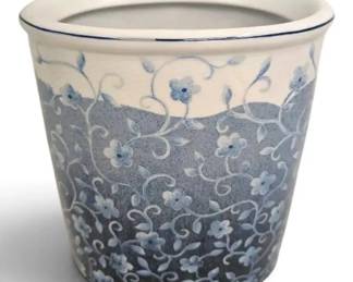 Croscill Home Fashions Floral Design Porcelain Wastebasket
