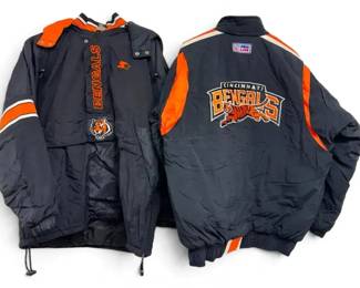 Two Cincinnati Bengals NFL Pro Line Starter Jackets Medium
