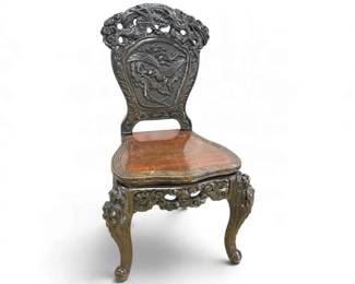 Ornate Carved Wooden Chair