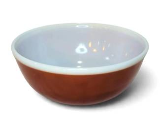 Vintage Pyrex 404 Orange Rust Color Mixing Bowl