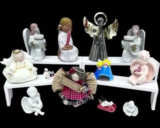 Assorted Christmas Angel Figurines