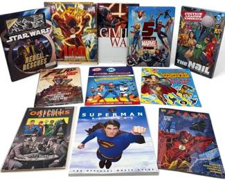 Various DC Marvel Books Some Sealed