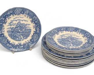 Salem English Village Olde Staffordshire Ironstone Plates