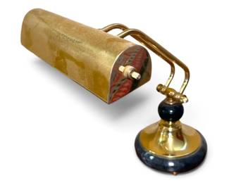 Brass Banker Lamp