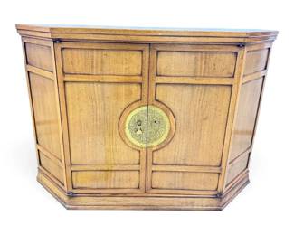Wooden TV Stand w Medallion