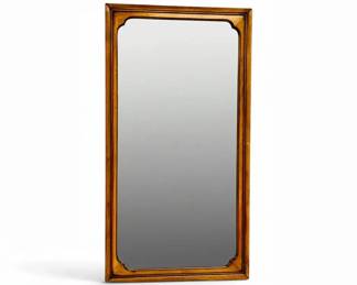 Brown Wooden Framed Wall Mirror