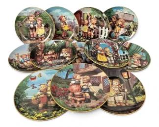 Vintage M.J. Hummel Little Companions Collector Plates