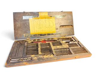 Vintage GTD Tools Tap Die Drill Set, U.S. Navy Stamped