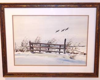 Robert Johansen watercolor, Canadians