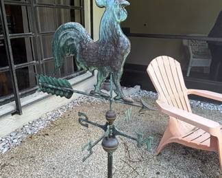 Copper Rooster Weathervane