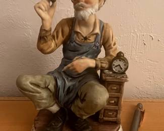 Ceramica Creativa Porcelain Watchmaker Figurine
