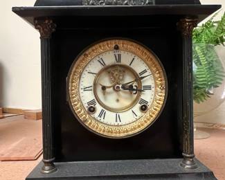 Ansonia Clock Co. Visible Escapement Mantle Clock