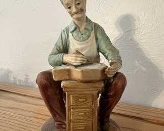 Vintage Porcelain Watchmaker Figurine