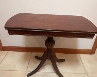 Duncan Phyfe Style Mahogany Flip-Top Game Table