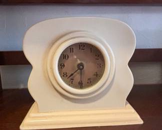 Vintage Art Deco Celluloid Mantel Clock