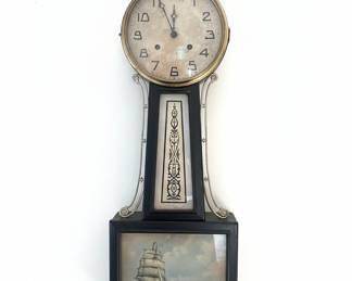 New Haven Clock Co. Banjo Clock