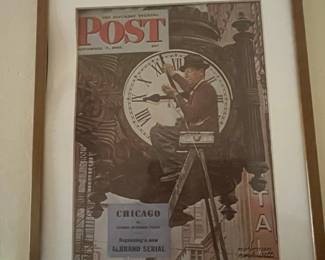 Norman Rockwell 'The Clock Mender' Saturday Evening Post Cover