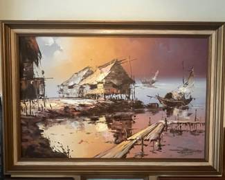 Mike Henderson Seascape Oil Painting