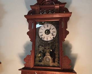 Seth Thomas 'Eclipse' Gingerbread Wall Clock