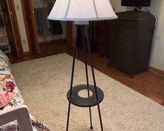 Modern Tripod Floor Lamp with Integrated Table