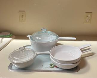 CorningWare White Cookware Set