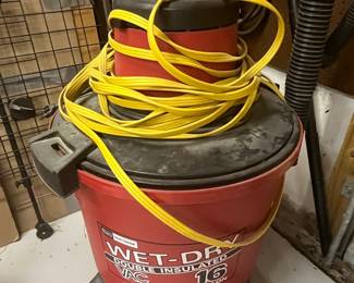 Vintage Sears Craftsman 16-Gallon Double Insulated Wet/Dry Vacuum