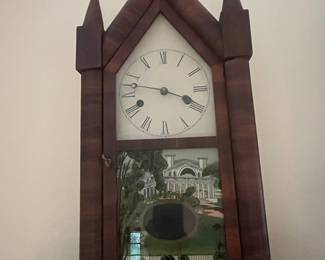 Antique Gothic Revival Steeple Clock