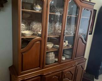 French Provincial Style China Cabinet