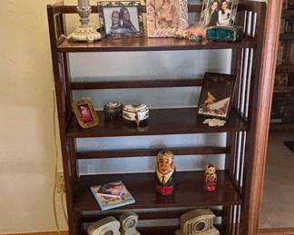 Mission Style Four-Tier Folding Bookcase