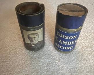 Edison Blue Amberol Phonograph Cylinder Records