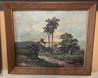 Cuban Landscape Oil Painting