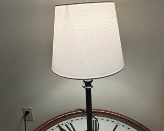 Clock Face Accent Table Lamp