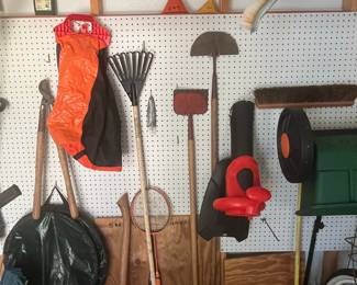 Assorted Garage and Garden Hand Tools