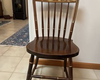 Vintage Hitchcock Style Stenciled Spindle Back Chair
