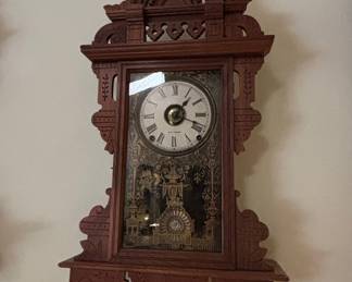 Seth Thomas 'Eclipse' Gingerbread Wall Clock