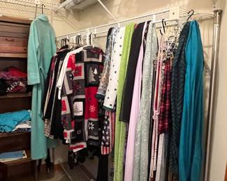 Estate Closet Contents: Assorted Women's Apparel and Accessories
