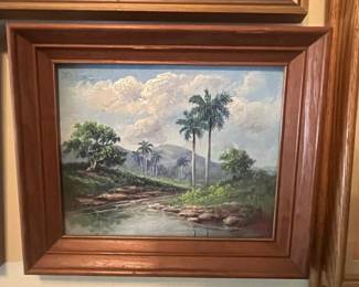 Cuban Landscape Oil Painting