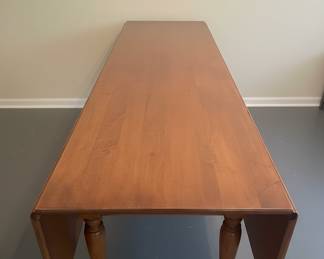 Vintage Maple Drop-Leaf Harvest Table