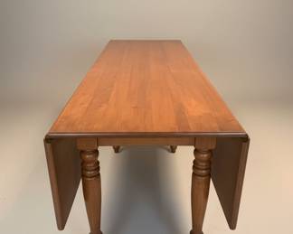 Vintage Maple Drop-Leaf Harvest Table