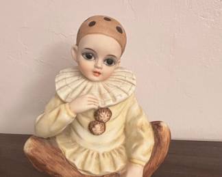 Seymour Mann Pierrot Clown Porcelain Figurine