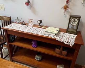 Mission Style Open Console Table